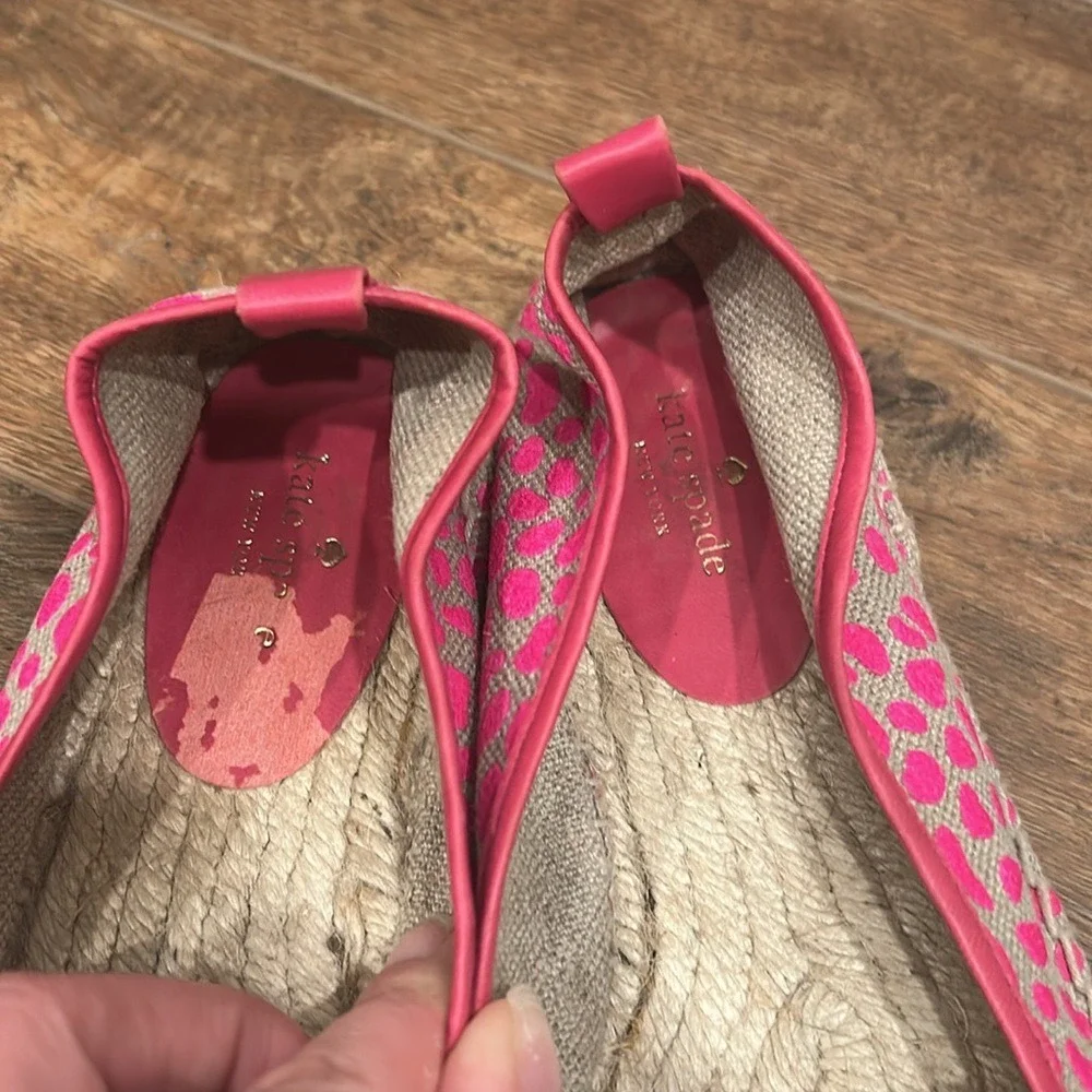Kate Spade Pink Spot Espadrille Slip-Ons - Picture 3 of 4